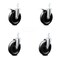 Service Caster 6 Inch Phenolic Wheel Swivel 3/4 Inch Square Stem Caster Total Lock Brakes, 2PK SCC-SQTTL20S615-PHS-34-2-S-2 - alternate 2